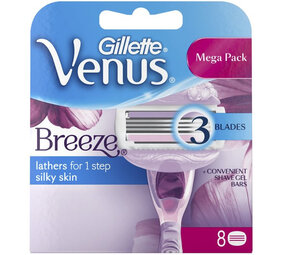 Gillette Gillette Women Scheermesjes Venus Breeze - 8 Stuks Gillette Gillette Women Scheermesjes Venus Breeze - 8 Stuks