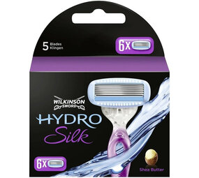 Wilkinson Wilkinson Navulmesjes Hydro Silk - 6 Stuks Wilkinson Wilkinson Navulmesjes Hydro Silk - 6 Stuks