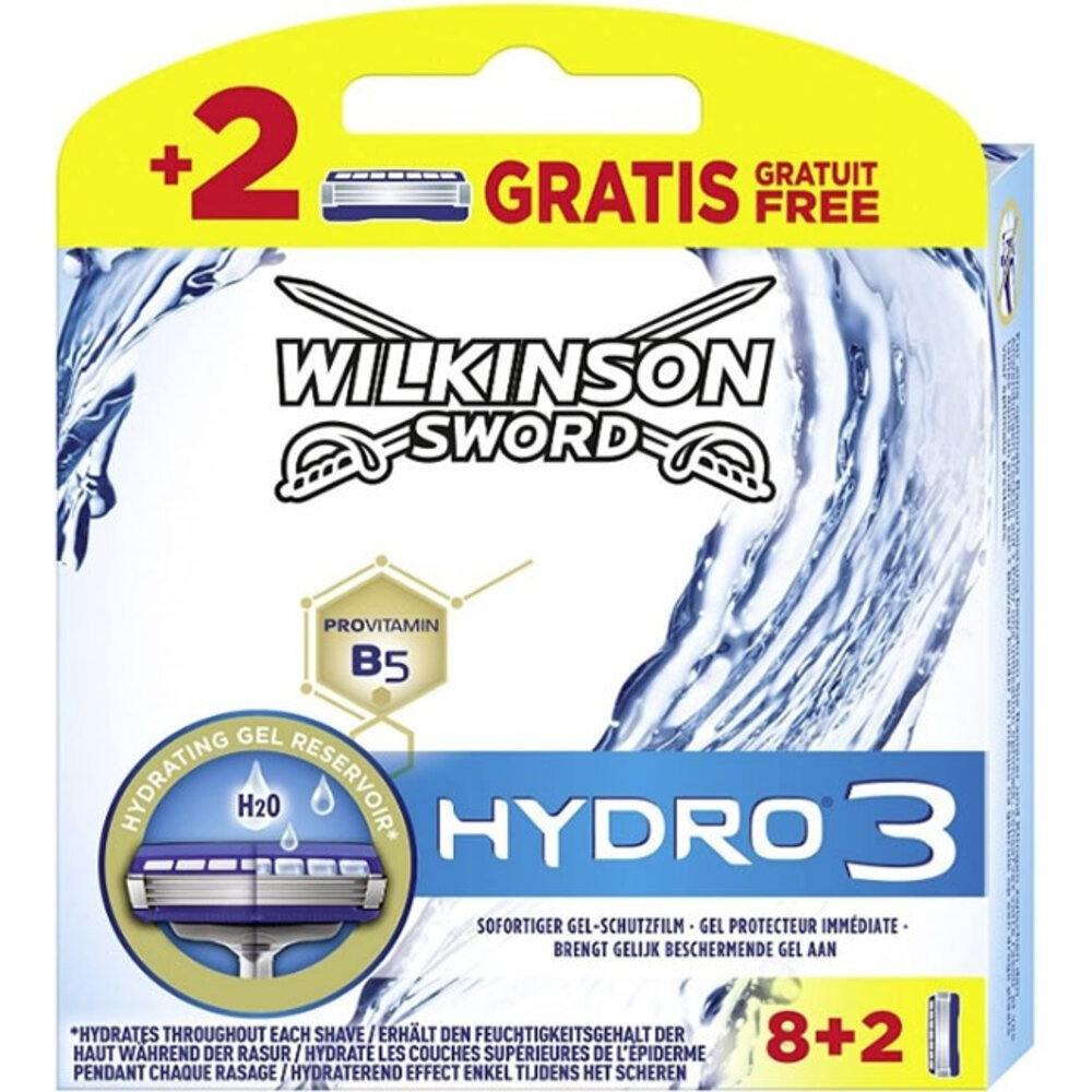 Wilkinson Wilkinson Navulmesjes Hydro 3 - 10 Stuks Wilkinson Wilkinson Navulmesjes Hydro 3 - 10 Stuks