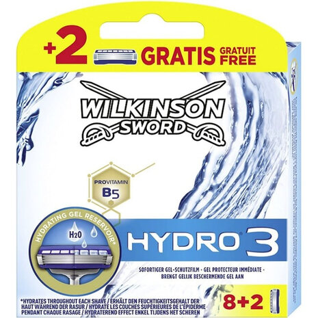 Wilkinson Wilkinson Navulmesjes Hydro 3 - 10 Stuks Wilkinson Wilkinson Navulmesjes Hydro 3 - 10 Stuks