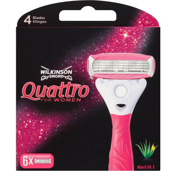 Wilkinson Wilkinson Navulmesjes Quattro For Women - 6 Stuks