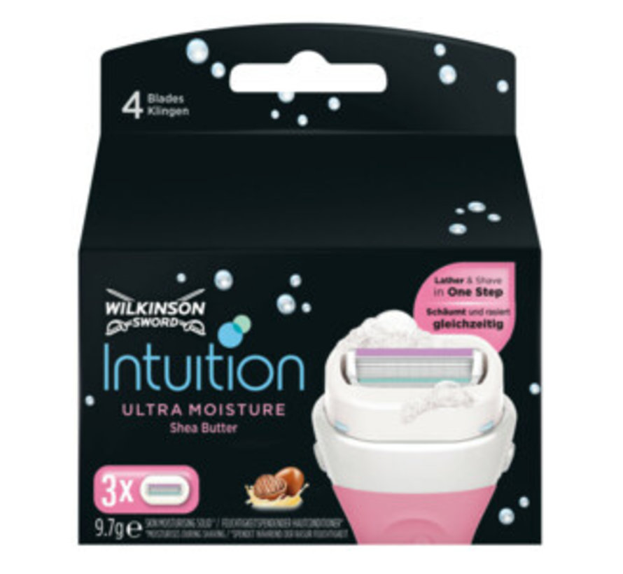 Wilkinson Intuition Ultra Moisture Shea Butter - 3 Stuks