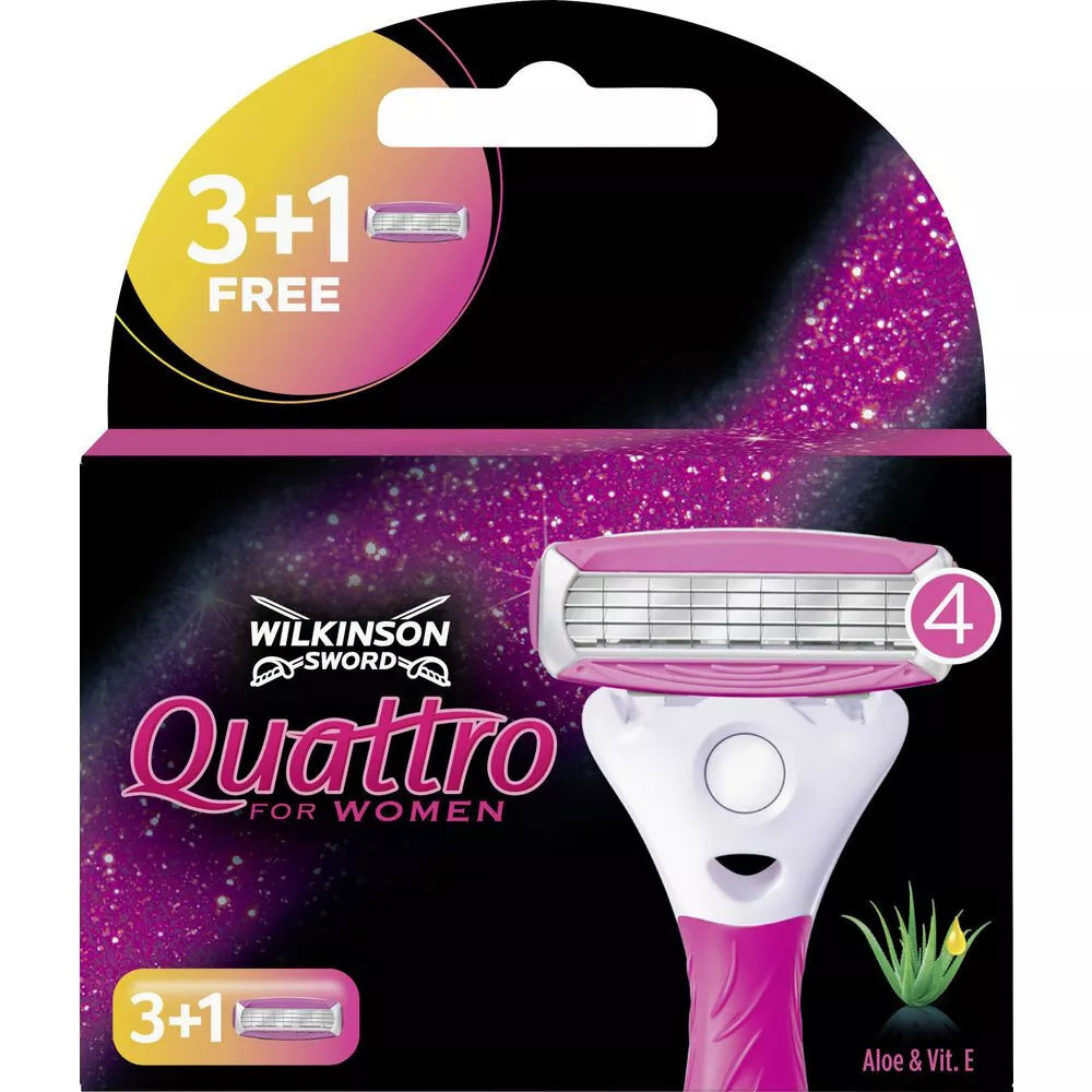 Wilkinson Wilkinson Sword Quattro For Women Scheermesjes - 4 Stuks
