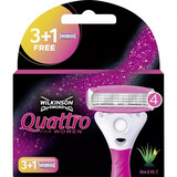 Wilkinson Wilkinson Sword Quattro For Women Scheermesjes - 4 Stuks Wilkinson Wilkinson Sword Quattro For Women Scheermesjes - 4 Stuks