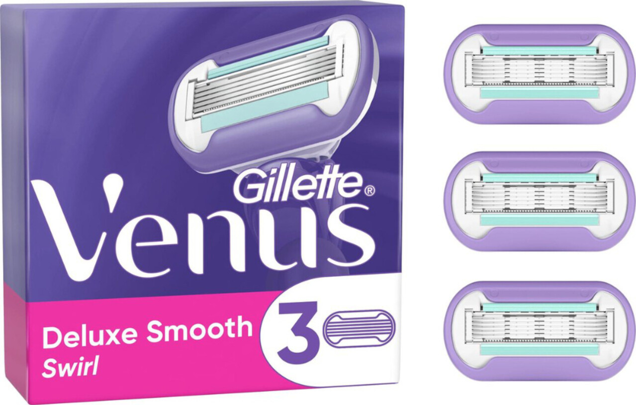 Gillette Gillette Venus Deluxe Smooth Swirl - 3 Stuks Gillette Gillette Venus Deluxe Smooth Swirl - 3 Stuks