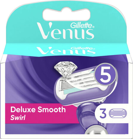Gillette Gillette Venus Deluxe Smooth Swirl - 3 Stuks Gillette Gillette Venus Deluxe Smooth Swirl - 3 Stuks
