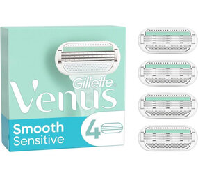 Gillette Gillette Venus Smooth Sensitive Scheermesjes - 4 Stuks Gillette Gillette Venus Smooth Sensitive Scheermesjes - 4 Stuks