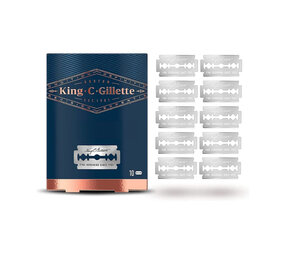 Gillette Gillette King C Scheermesjes Navulverpakking - 10 Mesjes Gillette Gillette King C Scheermesjes Navulverpakking - 10 Mesjes