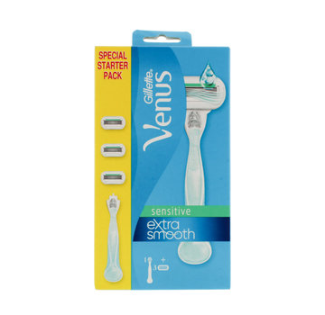 Gillette Gillette Venus Extra Smooth Sensitive Scheermes -  Starterpack Met 3 Mesjes