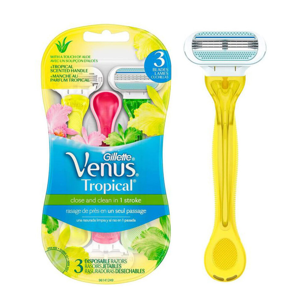 Gillette Gilette Venus Tropical Scheermesjes - 3 Stuks Gillette Gilette Venus Tropical Scheermesjes - 3 Stuks