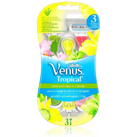 Gillette Gilette Venus Tropical Scheermesjes - 3 Stuks Gillette Gilette Venus Tropical Scheermesjes - 3 Stuks