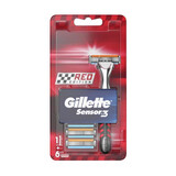Gillette Gillette Sensor 3 Scheermes Red Edition - 6 Mesjes Gillette Gillette Sensor 3 Scheermes Red Edition - 6 Mesjes