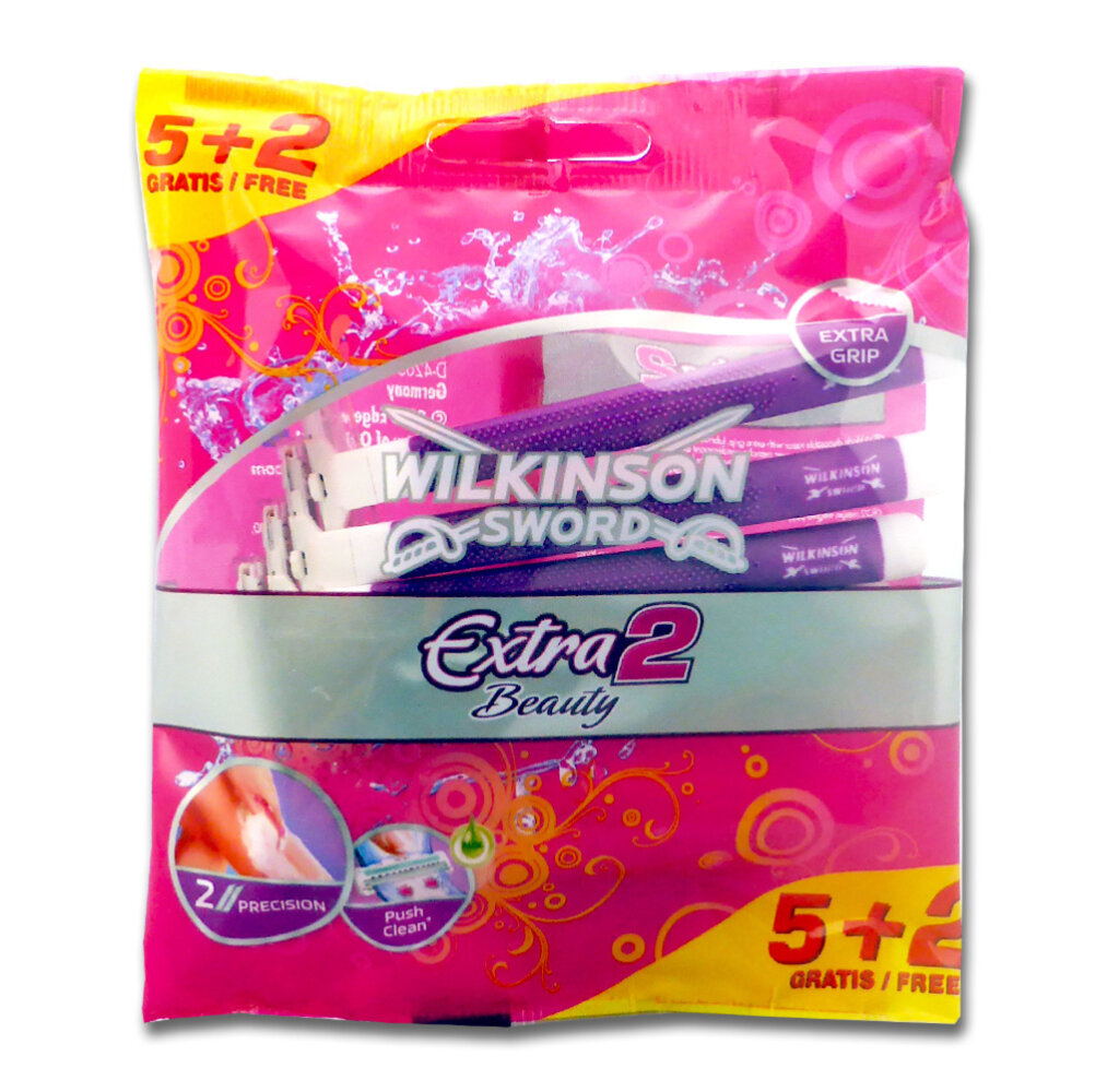 Wilkinson Wilkinson Extra 2 Beauty Wegwerpmesjes - 7 Stuks Wilkinson Wilkinson Extra 2 Beauty Wegwerpmesjes - 7 Stuks