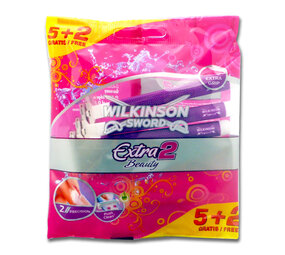 Wilkinson Wilkinson Extra 2 Beauty Wegwerpmesjes - 7 Stuks Wilkinson Wilkinson Extra 2 Beauty Wegwerpmesjes - 7 Stuks