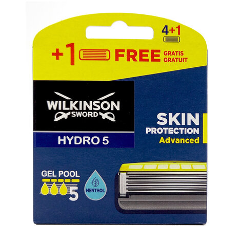 Wilkinson Wilkinson Hydro 5 Skin Protection Advanced Mesjes - 5 Stuks Wilkinson Wilkinson Hydro 5 Skin Protection Advanced Mesjes - 5 Stuks