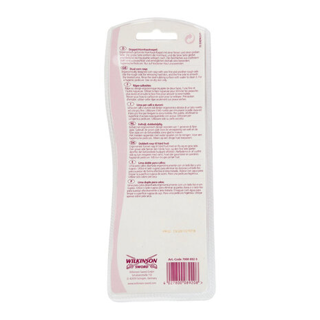 Wilkinson Wilkinson Pedicure Dubbele Eelt Rasp - 1 Stuk Wilkinson Wilkinson Pedicure Dubbele Eelt Rasp - 1 Stuk