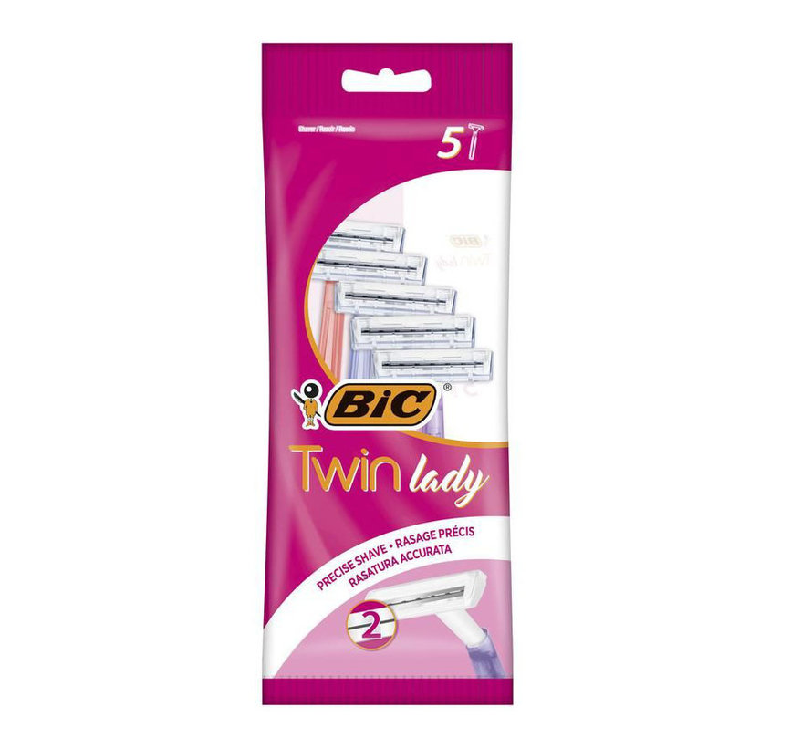 BIC Twin Lady Wegwerpmesjes - 5 Stuks