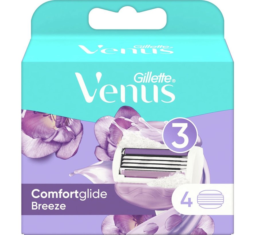 Gillette Venus Comfortglide Breeze Scheermesjes - 4 Stuks