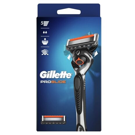 Gillette Gillette Fusion5 ProGlide Scheerhouder - Met 2 Mesjes Gillette Gillette Fusion5 ProGlide Scheerhouder - Met 2 Mesjes