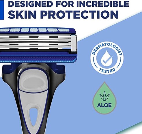 Wilkinson Wilkinson Hydro3 Skin Protection Scheermes + 9 Vervangbare mesjes Wilkinson Wilkinson Hydro3 Skin Protection Scheermes + 9 Vervangbare mesjes