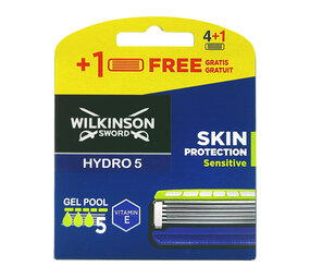 Wilkinson Wilkinson Hydro5 Skin Protection Sensitive Scheermesjes - 5 stuks Wilkinson Wilkinson Hydro5 Skin Protection Sensitive Scheermesjes - 5 stuks