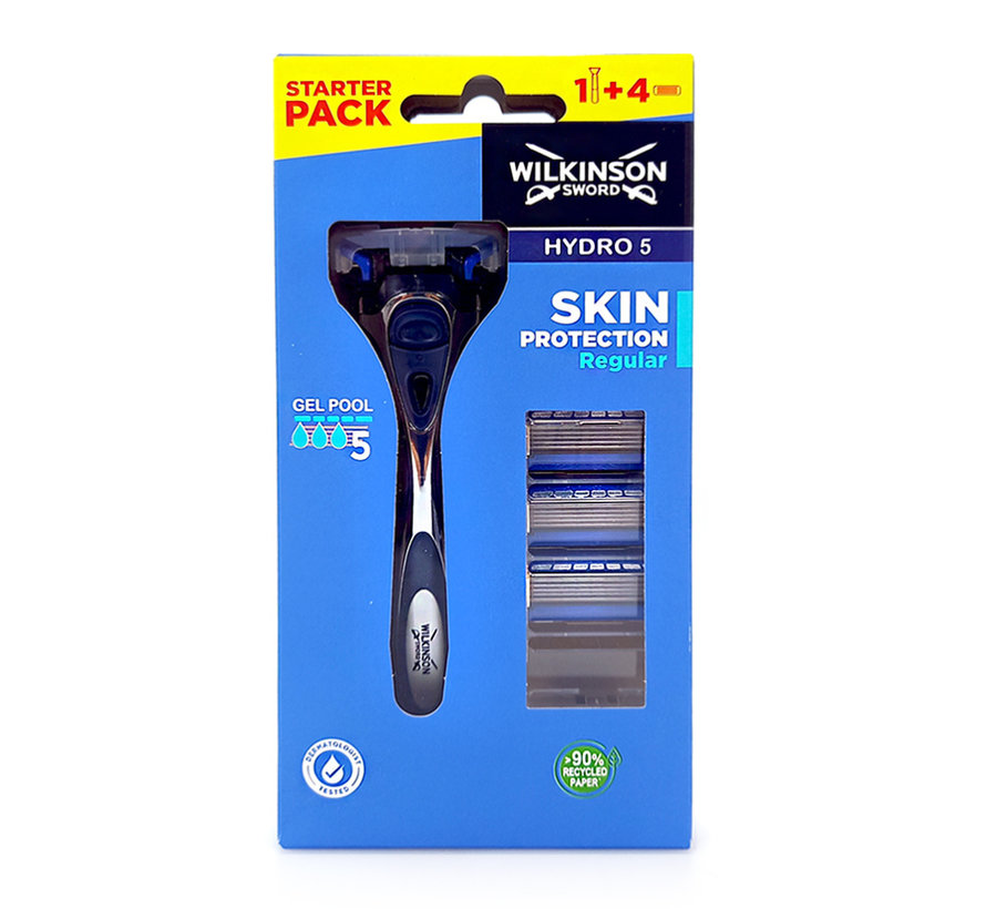 Wilkinson Hydro5 Skin Protection Beginner Set Met Scheermes + 3 mesjes