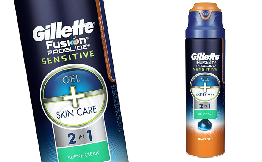Gillette Fusion ProGlide Sensitive 2in1 Alpine Clean Scheergel -170 ml