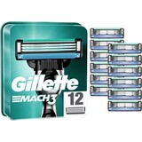 Gillette Gillette Mach3 Scheermesjes - 12 Stuks Gillette Gillette Mach3 Scheermesjes - 12 Stuks