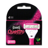 Wilkinson Wilkinson Quattro Voor Vrouwen Scheermesjes - 3 Stuks Wilkinson Wilkinson Quattro Voor Vrouwen Scheermesjes - 3 Stuks