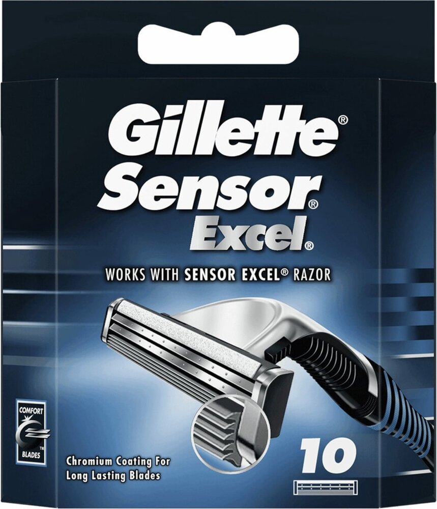 Gillette Gillette Sensor Excel Scheermesjes - 10 Stuks