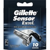 Gillette Gillette Sensor Excel Scheermesjes - 10 Stuks Gillette Gillette Sensor Excel Scheermesjes - 10 Stuks