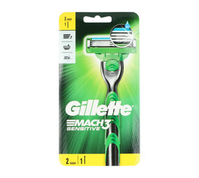 Gillette Gillette Mach3 Sensitive Scheerapparaat + 2 Mes Gillette Gillette Mach3 Sensitive Scheerapparaat + 2 Mes