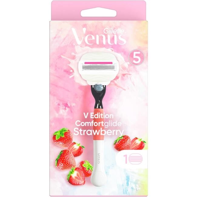 Gillette Venus Comfort Strawberry Houder + 1 mesjes