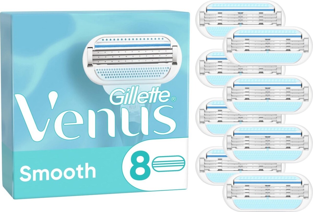 Gillette Gillette Venus Smooth Scheermesjes Voor Vrouwen - 8 Navulmesjes Gillette Gillette Venus Smooth Scheermesjes Voor Vrouwen - 8 Navulmesjes