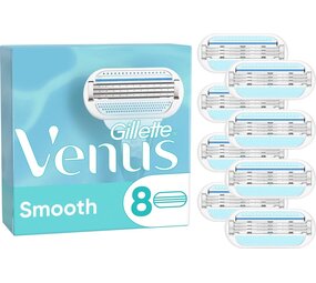 Gillette Gillette Venus Smooth Scheermesjes Voor Vrouwen - 8 Navulmesjes Gillette Gillette Venus Smooth Scheermesjes Voor Vrouwen - 8 Navulmesjes