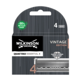 Wilkinson Wilkinson Quattro Essential 4 Vintage Editie - 4 Mesjes Wilkinson Wilkinson Quattro Essential 4 Vintage Editie - 4 Mesjes