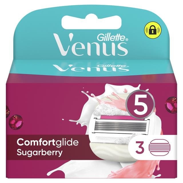 Gillette Venus Comfortglide Sugarberry Scheermes - 3 Stuks