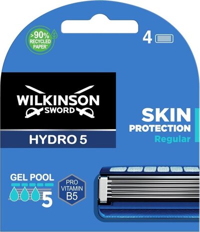 Wilkinson Wilkinson Hydro 5 Skin Protection Scheermes - 4 Stuks Wilkinson Wilkinson Hydro 5 Skin Protection Scheermes - 4 Stuks