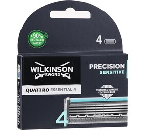 Wilkinson Wilkinson Sword Quattro Titanium Sensitive - 4 mesjes Wilkinson Wilkinson Sword Quattro Titanium Sensitive - 4 mesjes