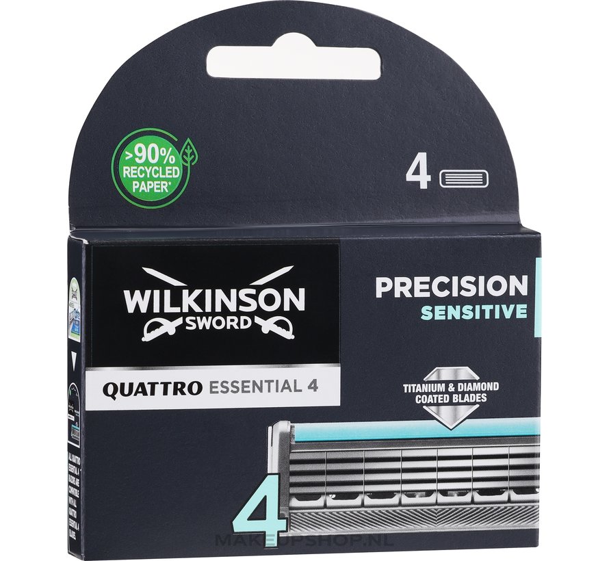 Wilkinson Sword Quattro Titanium Sensitive - 4 mesjes