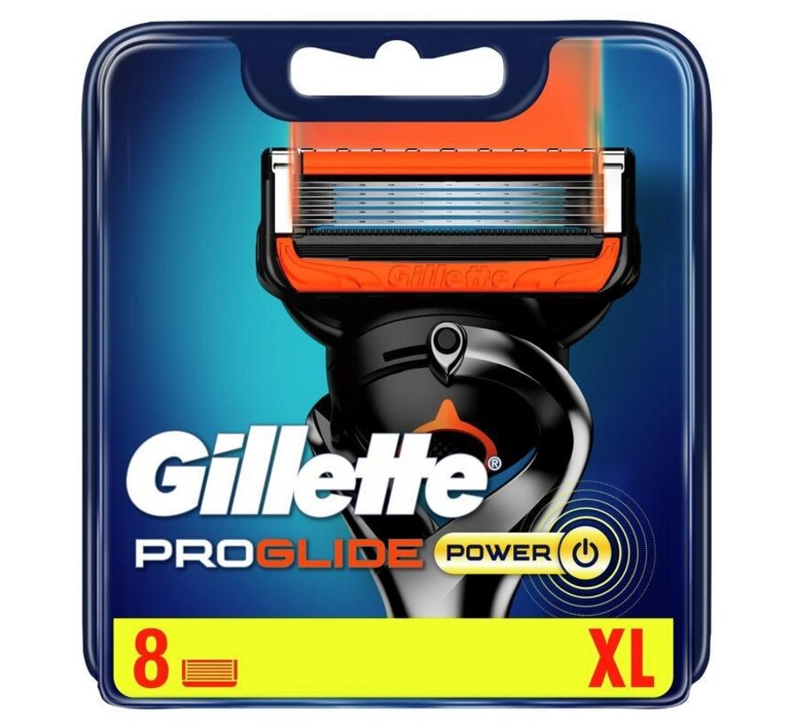 Gillette Fusion5 ProGlide Power scheermesjes - 8 stuks.