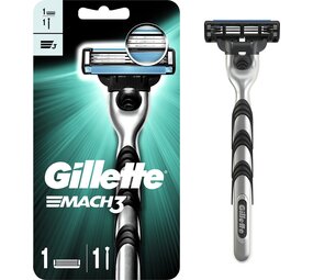 Gillette Gillette Scheermes Mach3-scheersysteem Houder + 1 mes Gillette Gillette Scheermes Mach3-scheersysteem Houder + 1 mes