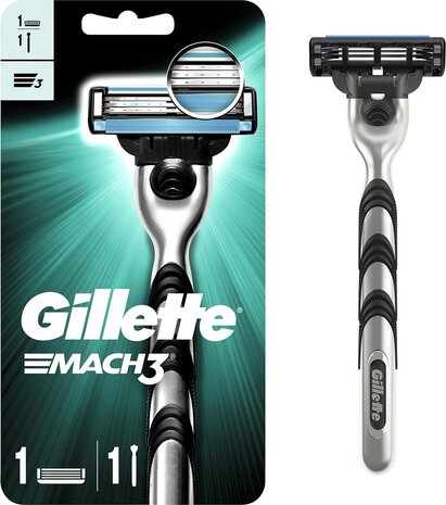 Gillette Gillette Scheermes Mach3-scheersysteem Houder + 1 mes