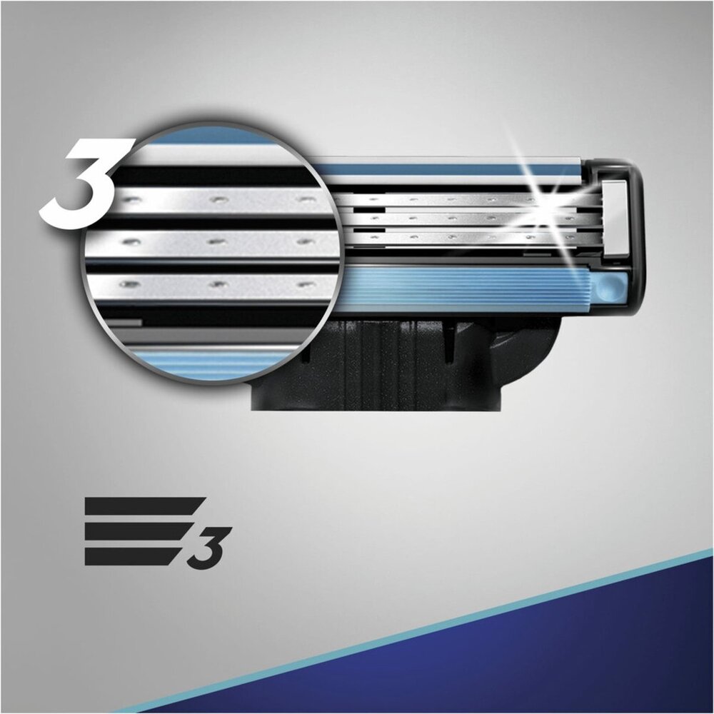 Gillette Gillette Navul Scheermesjes Mach3 -  4 pack Gillette Gillette Navul Scheermesjes Mach3 -  4 pack