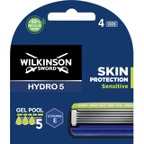 Wilkinson Wilkinson Sword Hydro 5 Scheermesjes Skin Protection Sensitive - 4 Stuks Wilkinson Wilkinson Sword Hydro 5 Scheermesjes Skin Protection Sensitive - 4 Stuks