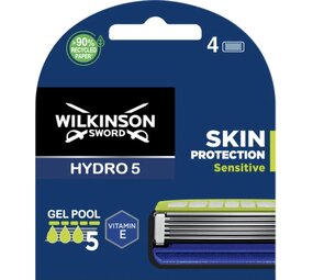 Wilkinson Wilkinson Sword Hydro 5 Scheermesjes Skin Protection Sensitive - 4 Stuks Wilkinson Wilkinson Sword Hydro 5 Scheermesjes Skin Protection Sensitive - 4 Stuks