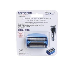 Huismerk Universeel Scheerblad CoolTec 40B/40S voor de CT2s, CT2s-w, CT2cc, ct4,-5,-6cc Huismerk Universeel Scheerblad CoolTec 40B/40S voor de CT2s, CT2s-w, CT2cc, ct4,-5,-6cc