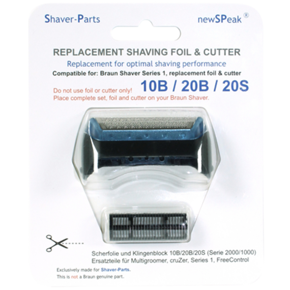 Huismerk Universeel Scheerblad Met Messenblok voor de Braun 10B, 20B en 20S Huismerk Universeel Scheerblad Met Messenblok voor de Braun 10B, 20B en 20S