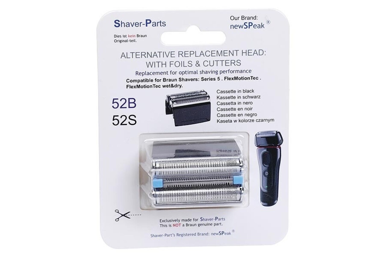 Huismerk Universeel Scheerblad Series 5 52B black Cassette series 5 Huismerk Universeel Scheerblad Series 5 52B black Cassette series 5