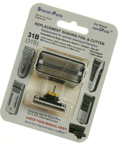 Huismerk Universeel Scheerblad met Messenblok voor de Braun 31B Series 3 Huismerk Universeel Scheerblad met Messenblok voor de Braun 31B Series 3